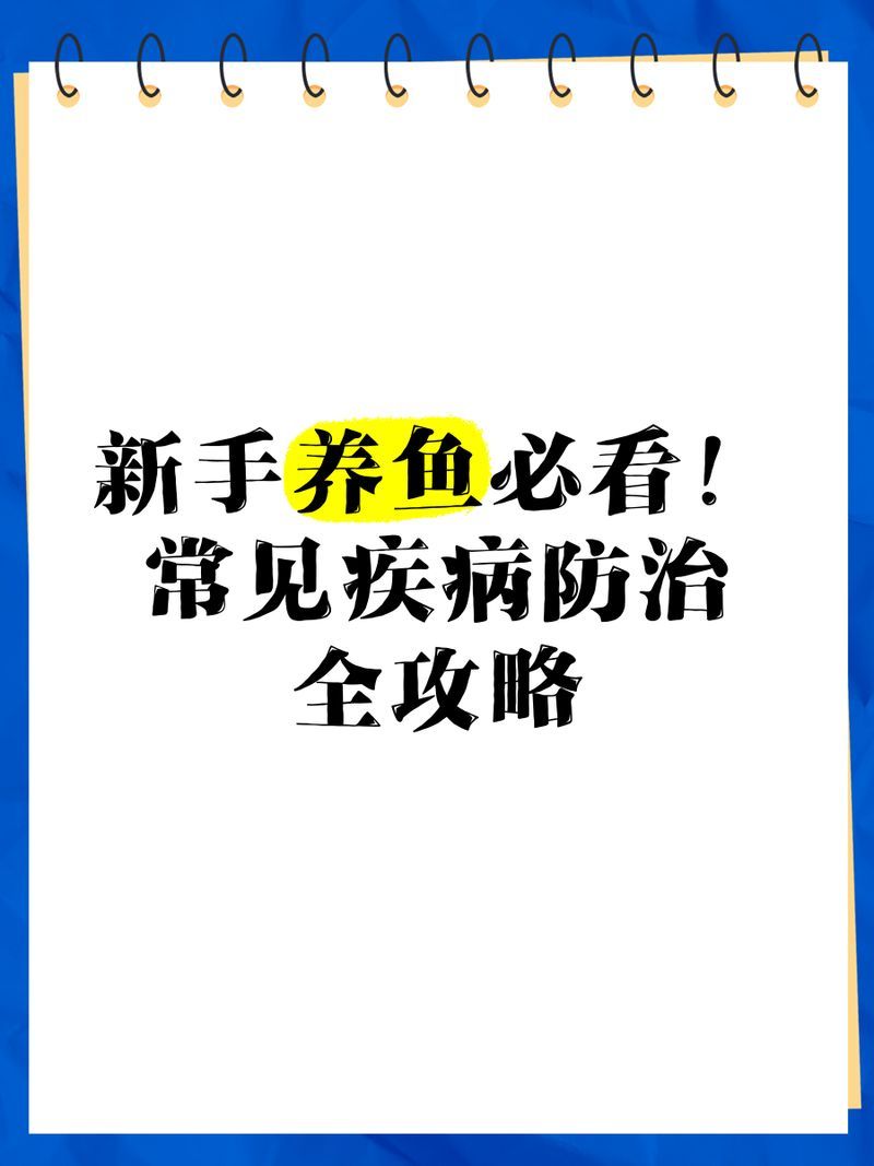 能否提供更多預防魚類常見病的建議，新手養魚必看!常見疾病防治技術
