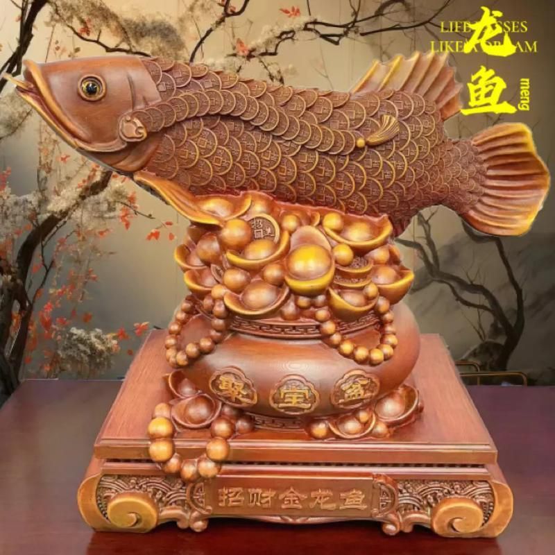 給我推薦幾款性價比高的龍魚擺件，性價比高的龍魚擺件**“金龍戲珠”擺件推薦