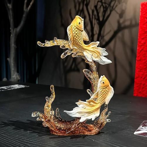 有哪些材質的魚擺件，魚擺件材質多樣材質多樣陶瓷魚擺件材質詳解 有哪些材質的魚擺件，魚擺件材質多樣材質多樣陶瓷魚擺件材質詳解 龍魚百科 第6張