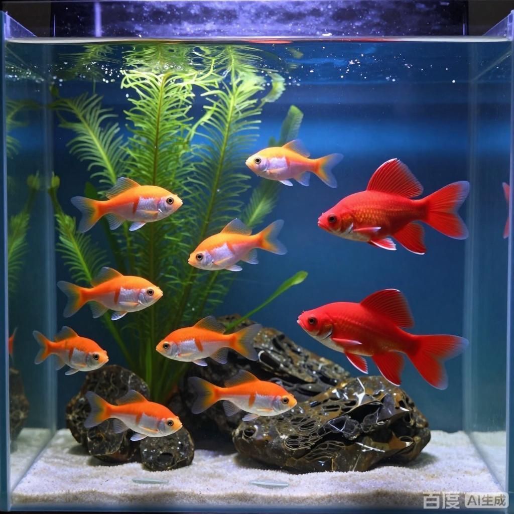 推薦一些與招財貓混養的大型淡水魚，古典藍底過背金龍魚 推薦一些與招財貓混養的大型淡水魚，古典藍底過背金龍魚 龍魚百科 第2張