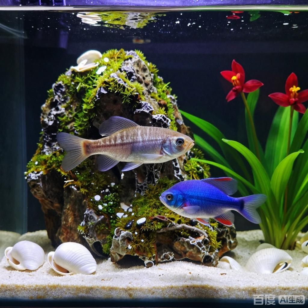 推薦一些與招財貓混養的大型淡水魚，古典藍底過背金龍魚 推薦一些與招財貓混養的大型淡水魚，古典藍底過背金龍魚 龍魚百科 第4張
