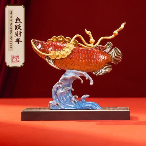 給我推薦幾款朱炳仁銅金龍魚擺件，朱炳仁銅金龍魚擺件 給我推薦幾款朱炳仁銅金龍魚擺件，朱炳仁銅金龍魚擺件 龍魚百科 第4張