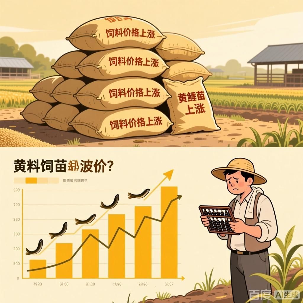 黃鱔苗價格波動原因，黃鱔苗價格波動對養(yǎng)殖戶有何影響4張圖表風格的插畫