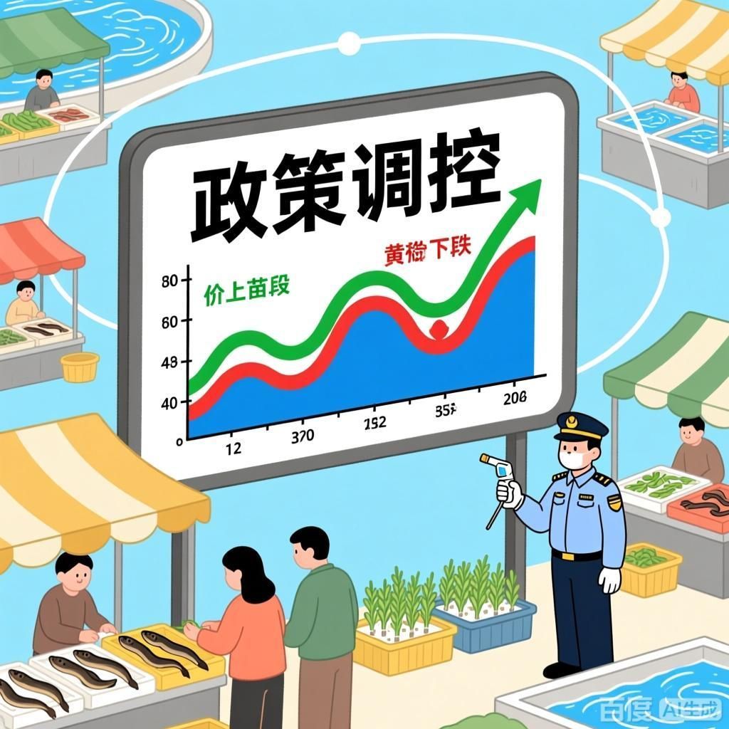 黃鱔苗價格波動原因，黃鱔苗價格波動對養(yǎng)殖戶有何影響4張圖表風格的插畫