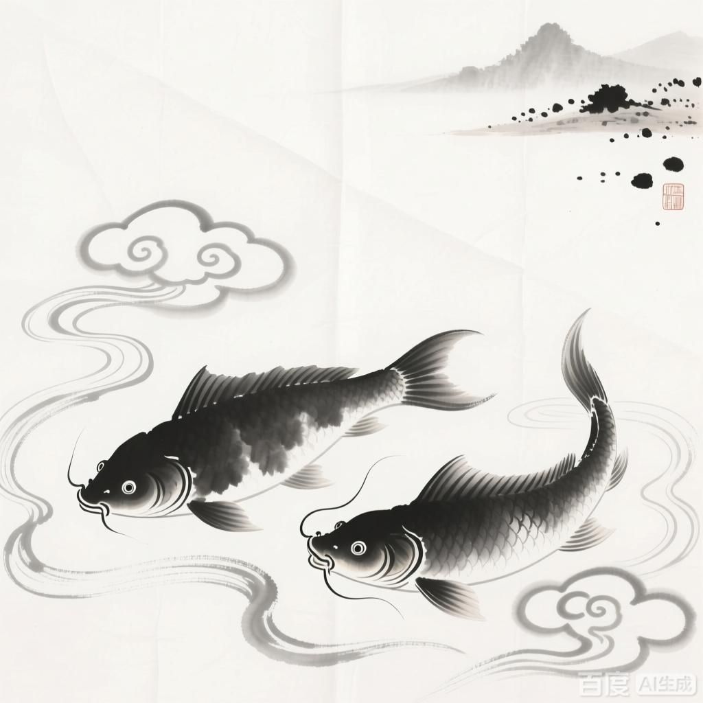 如何繪制鰲魚龍魚祥云圖？，鰲魚龍魚祥云圖是一種傳統(tǒng)的中國水墨畫，其特點是將鰲魚和祥云結(jié)合