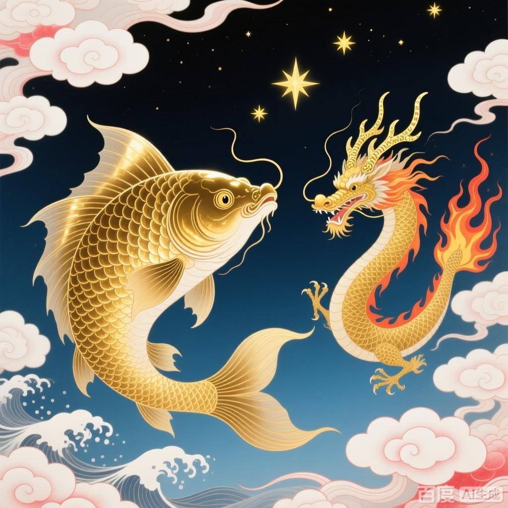 如何繪制鰲魚龍魚祥云圖？，鰲魚龍魚祥云圖是一種傳統(tǒng)的中國水墨畫，其特點是將鰲魚和祥云結(jié)合