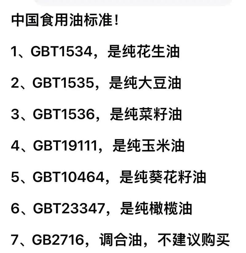 食用油的安全標(biāo)準(zhǔn)是什么，食用油的安全標(biāo)準(zhǔn)