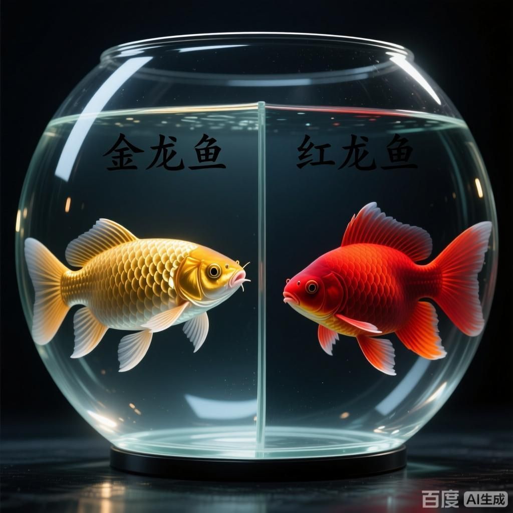 金龍魚和紅龍魚哪個更珍貴，金龍魚和紅龍魚哪個更珍貴，四張插畫分別呈現(xiàn)金龍魚與紅龍魚的不同狀態(tài)