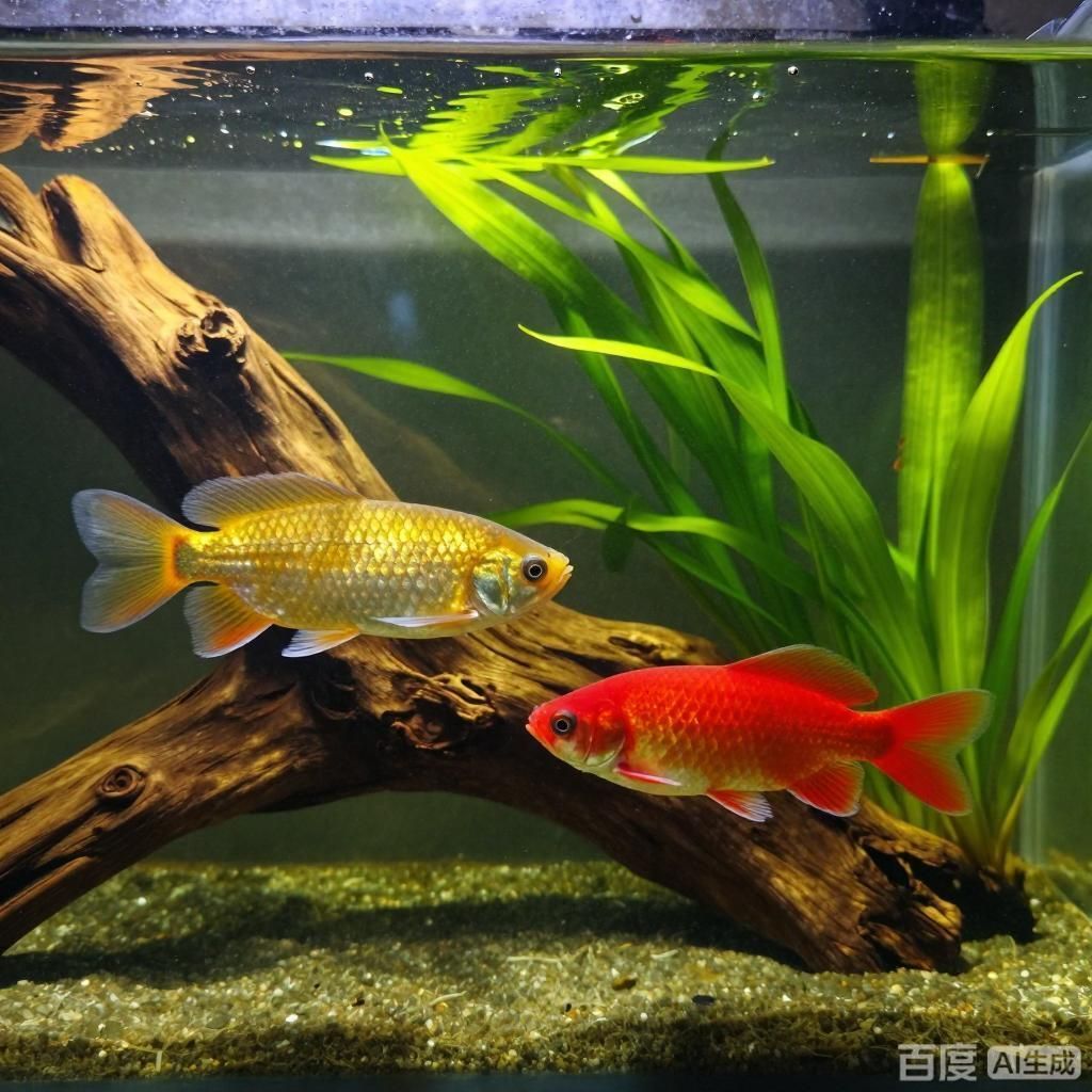 金龍魚和紅龍魚哪個更珍貴，金龍魚和紅龍魚哪個更珍貴，四張插畫分別呈現(xiàn)金龍魚與紅龍魚的不同狀態(tài)