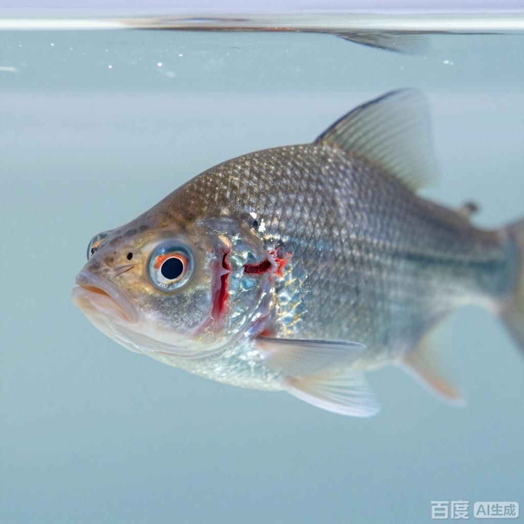 提供幾張魚鰓腐爛的早期圖片，**早期圖片展示魚鰓腐爛早期癥狀