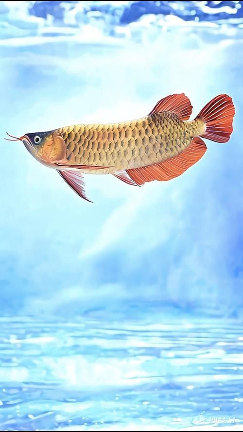 給我一些龍魚圖案的示例，龍魚圖案在各種設計領域中的應用十分廣泛