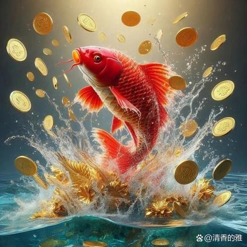 給我一些招財魚的圖片示例，招財魚圖片示例
