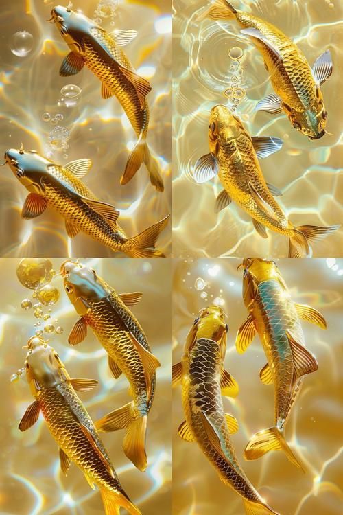給我一些招財魚的圖片示例，招財魚圖片示例