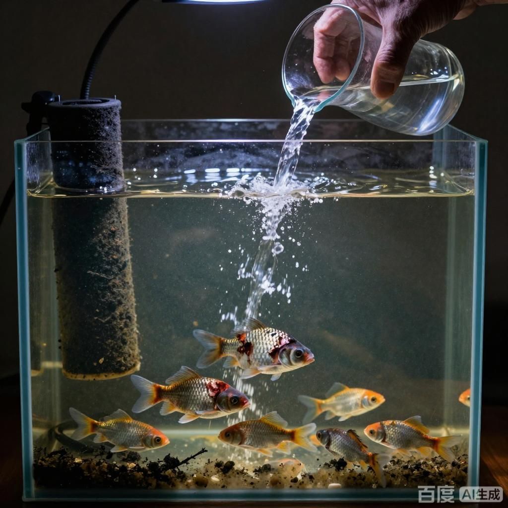 如何改善水質以預防魚爛身，如何改善水質以預防魚爛身,4張圖圍繞改善水質預防魚爛身主題