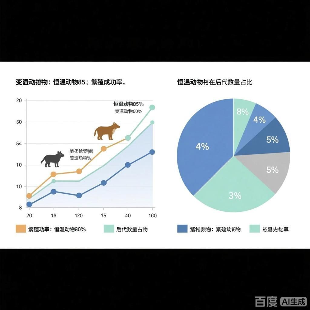 能否提供更詳細的繁殖特性對比，不同物種繁殖特性對比