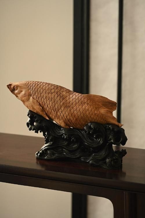 給我推薦一些高清的木雕金龍魚圖片，木雕金龍魚圖片欣賞