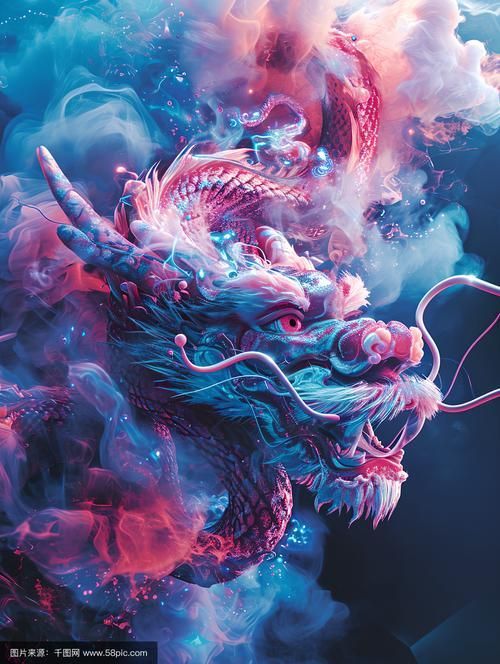 能否提供更多中國紅龍與科技結合的圖片，中國紅龍與ai結合的圖片，能否提供中國紅龍與科技結合的具體案例