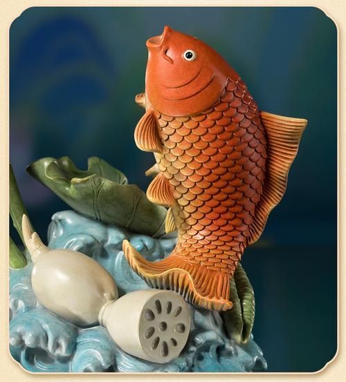 給我推薦幾款龍魚擺件，幾款受歡迎的龍魚擺件推薦，美化空間還能帶來好運和正能量