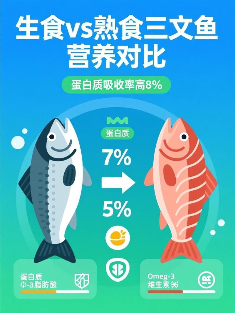 魚煮熟后還有營養嗎，生食vs熟食三文魚營養對比