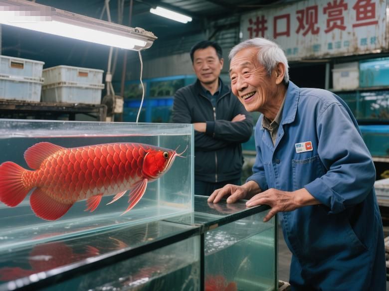 能否提供更多關于紅龍魚市場運作的圖片，紅龍魚市場運作