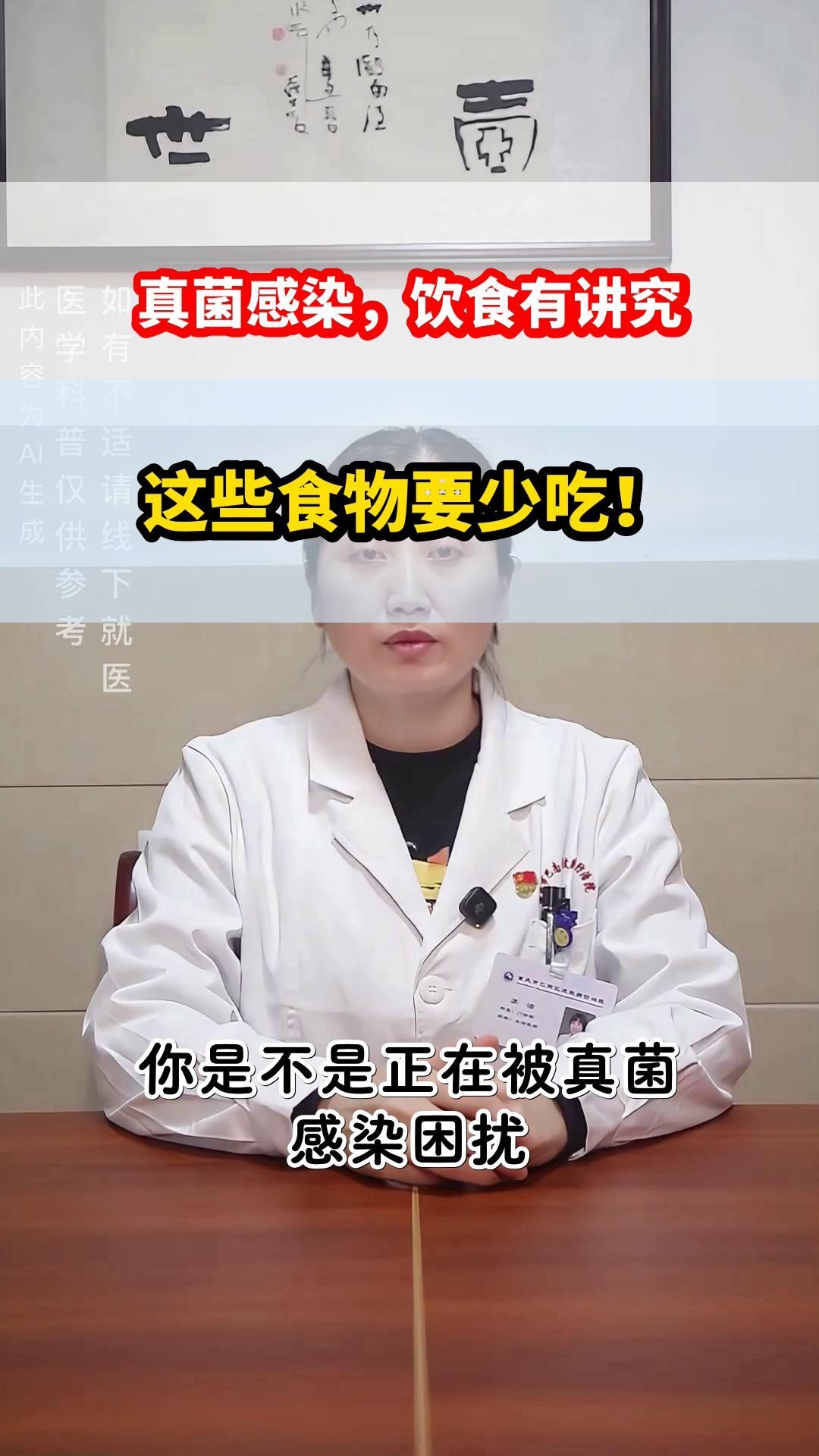 真菌感染期間需要停食嗎，真菌感染期間需要停食嗎調用工具百度健康-去問診