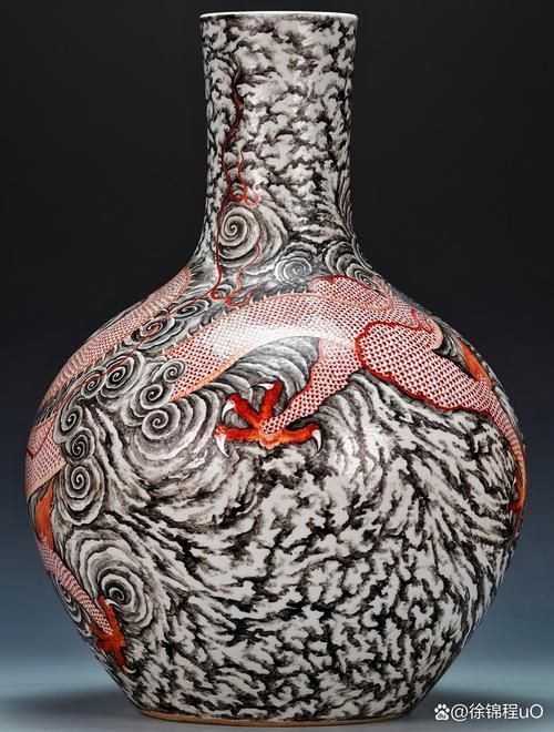 給我一些魚化龍紋飾的瓷器圖片，魚化龍紋飾瓷器圖片