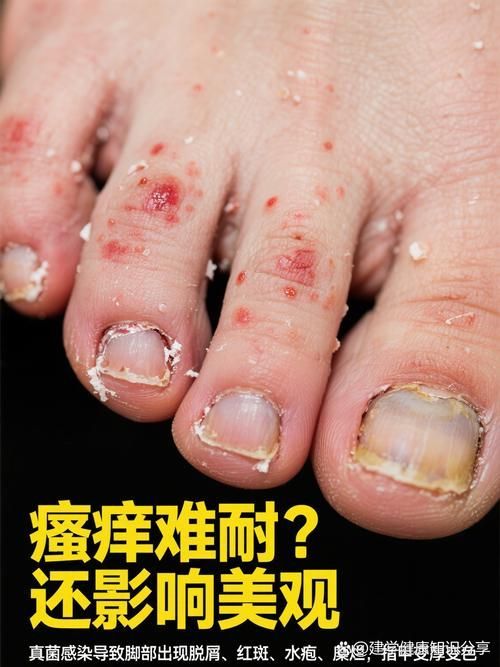 給我一些真菌感染的圖片示例，甲真菌病的自測清單