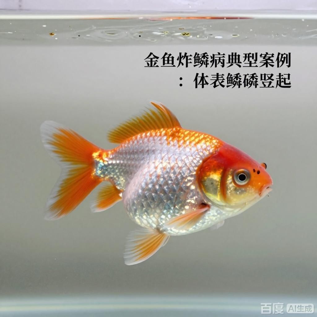 給我一些金魚炸鱗病的典型案例，關于金魚炸鱗病的典型案例