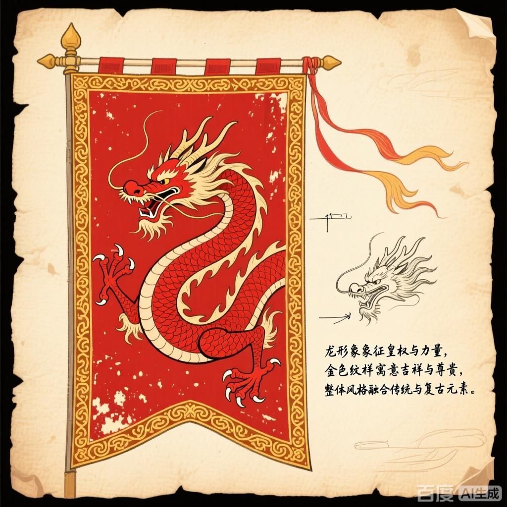 能否提供紅龍旗的設(shè)計(jì)草圖