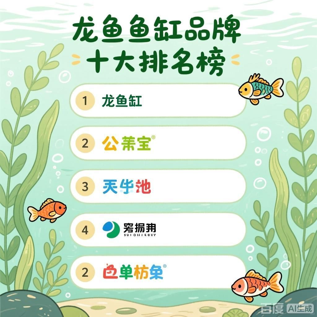 能直接展示龍魚魚缸品牌十大排名榜的圖片嗎？，龍魚魚缸品牌十大品牌十大排名榜單類視覺圖展示