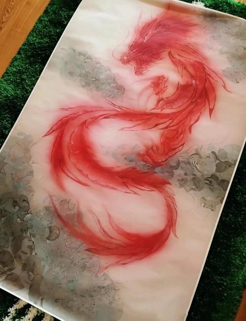 紅龍插畫藝術作品，紅龍插畫藝術作品《紅龍插畫藝術作品深度解析》