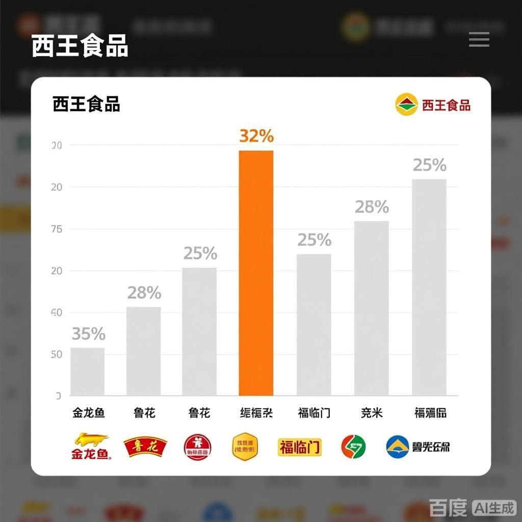 西王食品的市場份額是多少？，西王食品市場份額