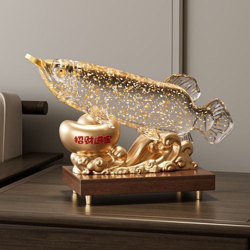 有哪些品牌的聚財龍魚擺件