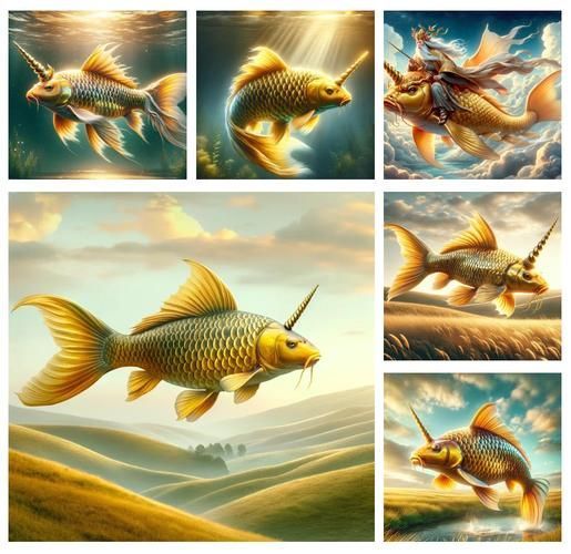 能否提供更多《山海經》龍魚的圖像范例，《山海經》中的龍魚圖像范例對照表