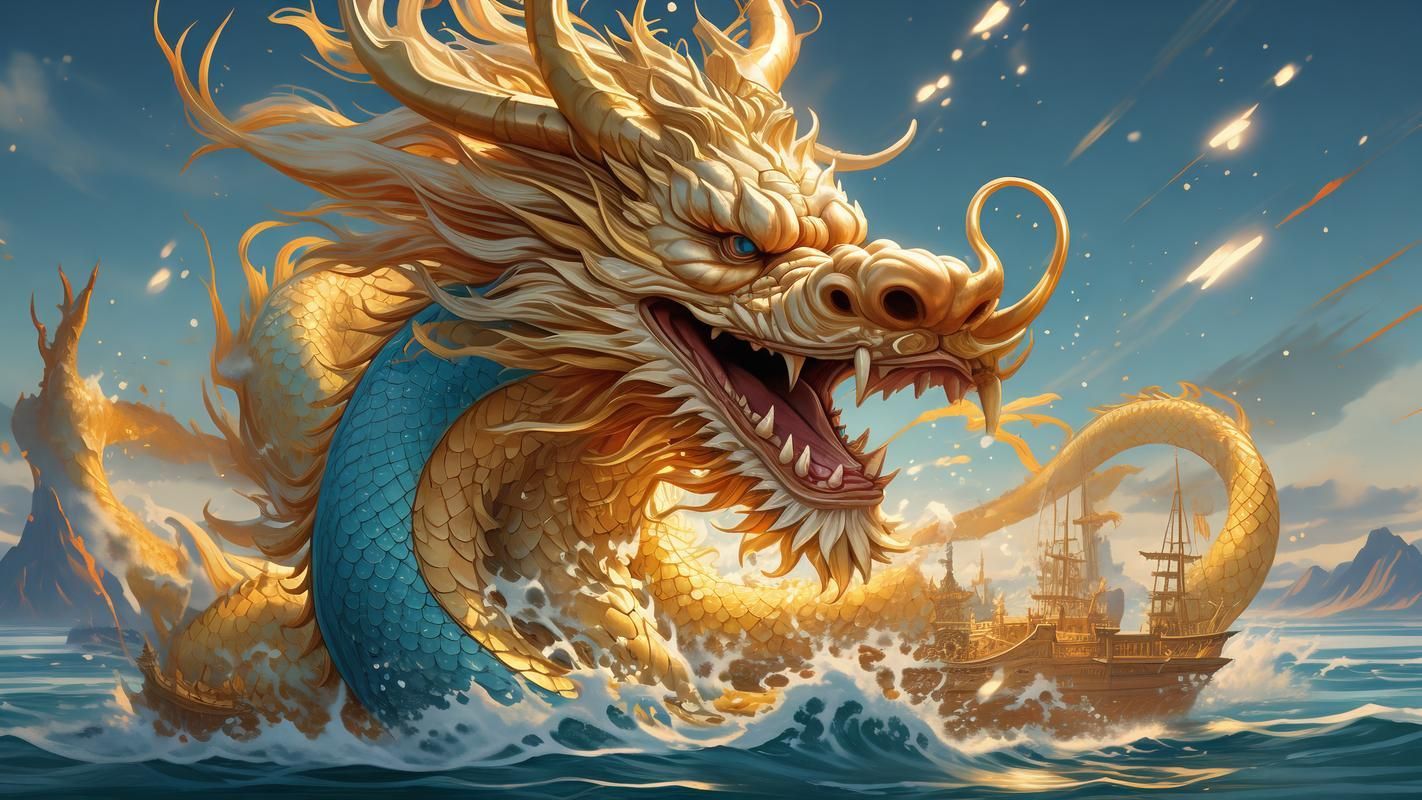 有沒有高清的龍與水圖片，高清的龍與水圖片