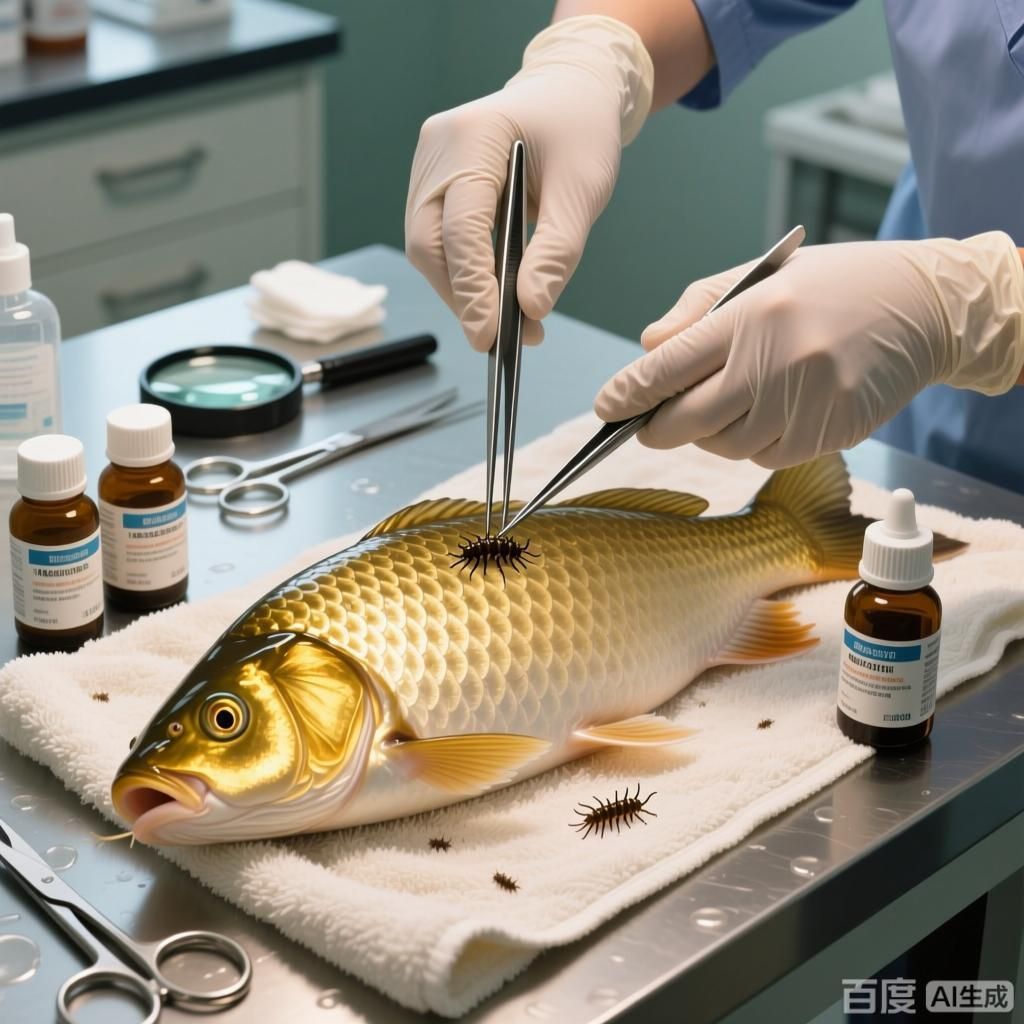 給我一些金龍魚寄生蟲治療的案例，金龍魚寄生蟲治療案例