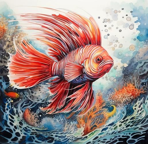 請?zhí)峁└嚓P(guān)于觀賞魚色彩形成的圖片，關(guān)于觀賞魚色彩形成的奧秘