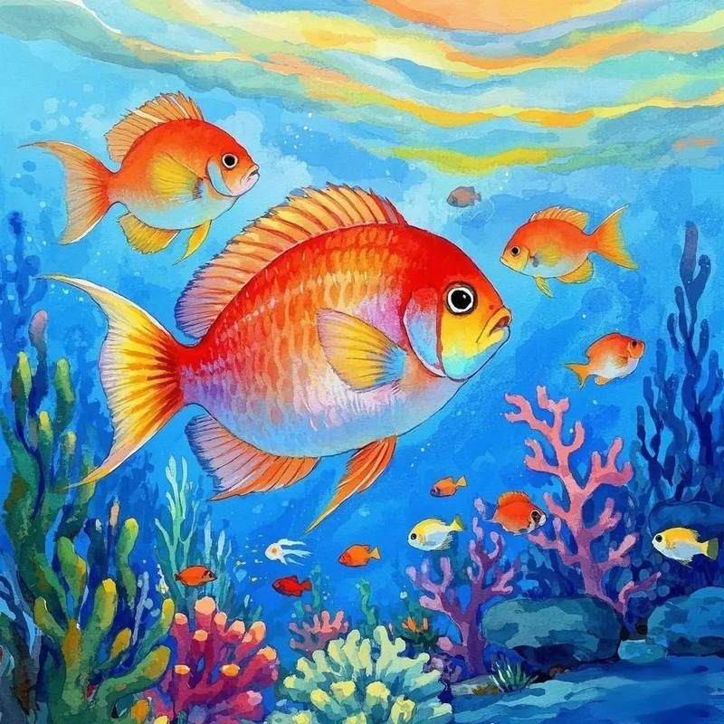 請?zhí)峁└嚓P(guān)于觀賞魚色彩形成的圖片，關(guān)于觀賞魚色彩形成的奧秘