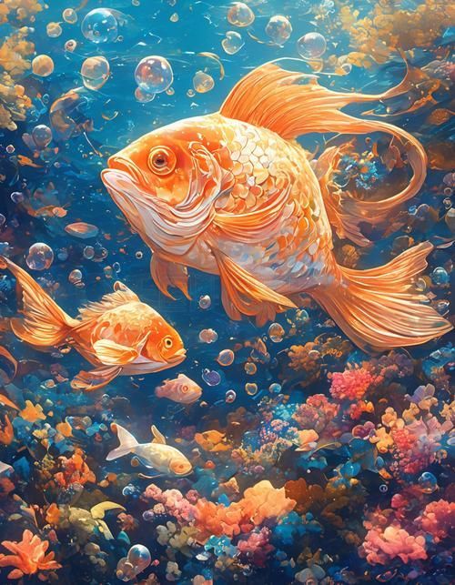 請?zhí)峁└嚓P(guān)于觀賞魚色彩形成的圖片，關(guān)于觀賞魚色彩形成的奧秘