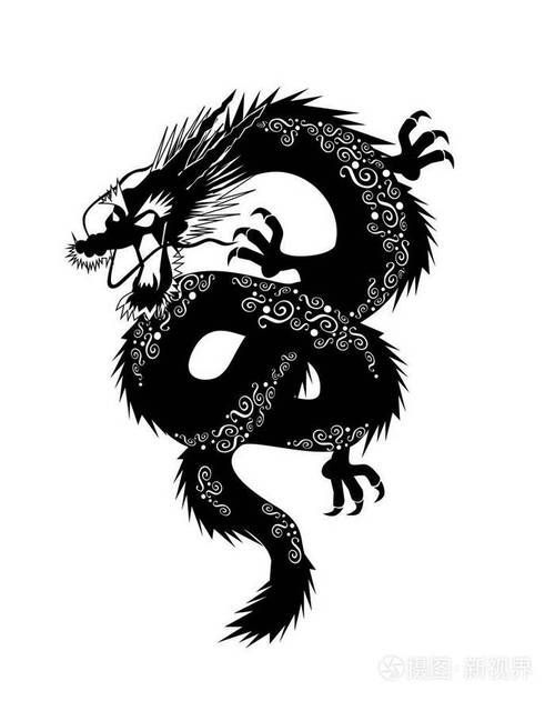 黑色龍在神話故事中的形象，黑色龍在文學中有哪些表現？