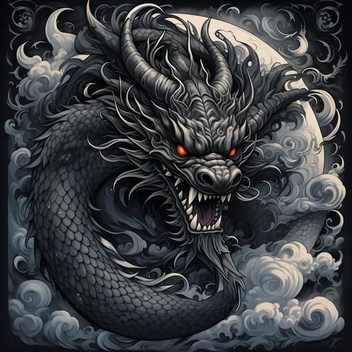 黑色龍在神話故事中的形象，黑色龍在文學中有哪些表現？