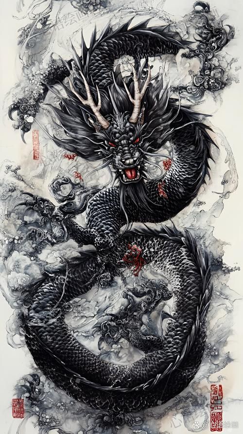 黑色龍在神話故事中的形象，黑色龍在文學中有哪些表現？