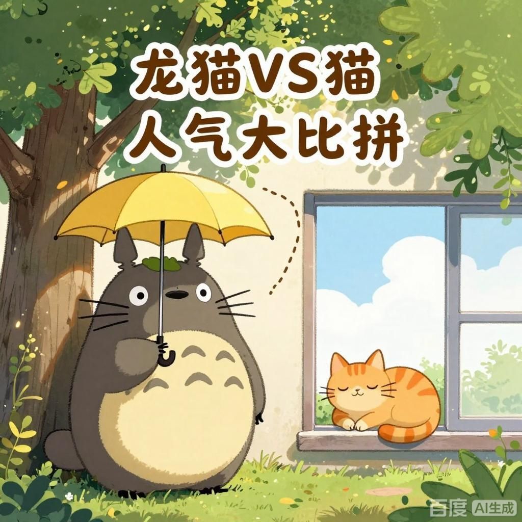 龍貓和貓哪個更受歡迎，龍貓與貓哪個更受歡迎