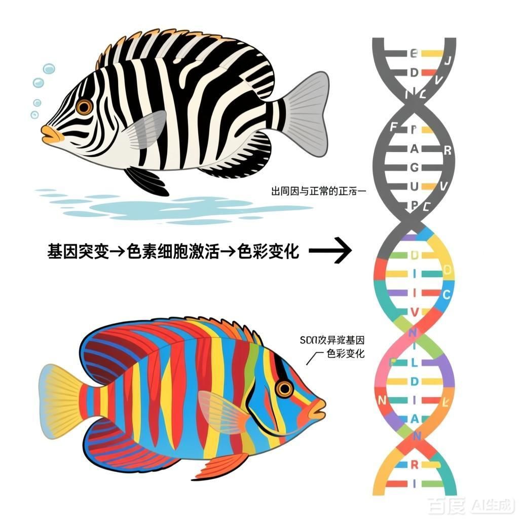 基因如何決定觀賞魚(yú)的色彩，基因決定了觀賞魚(yú)的色彩