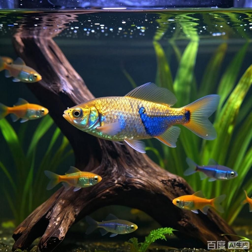 金頭藍底過背金龍魚混養案例，金頭藍底過背金龍魚混養案例,如何判斷金龍魚是否健康？
