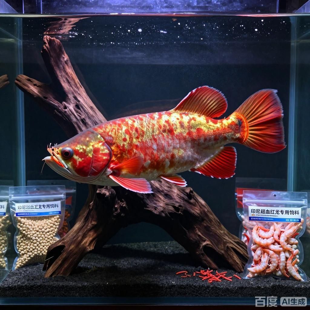給我推薦一些適合印尼超血紅龍的飼料