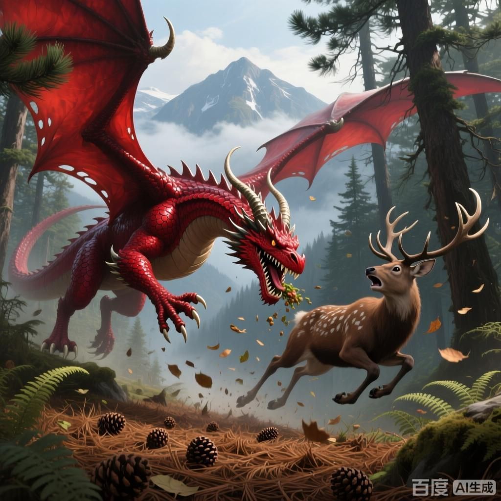 請添加一些關于紅龍的生態學知識，紅龍生態學插畫