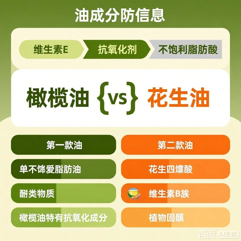 能否給出兩款油的詳細(xì)成分對(duì)比，兩款油的成分對(duì)比