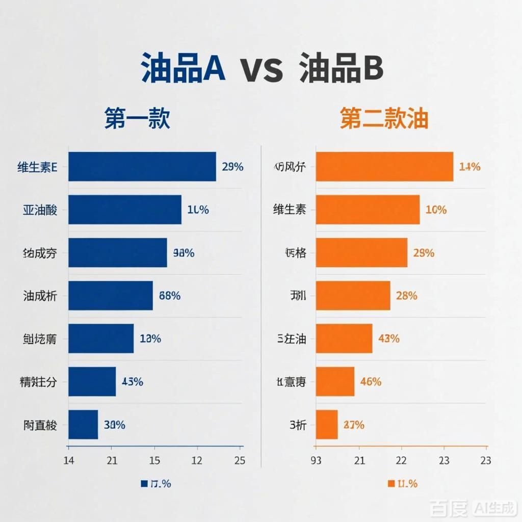 能否給出兩款油的詳細成分對比，兩款油的成分對比