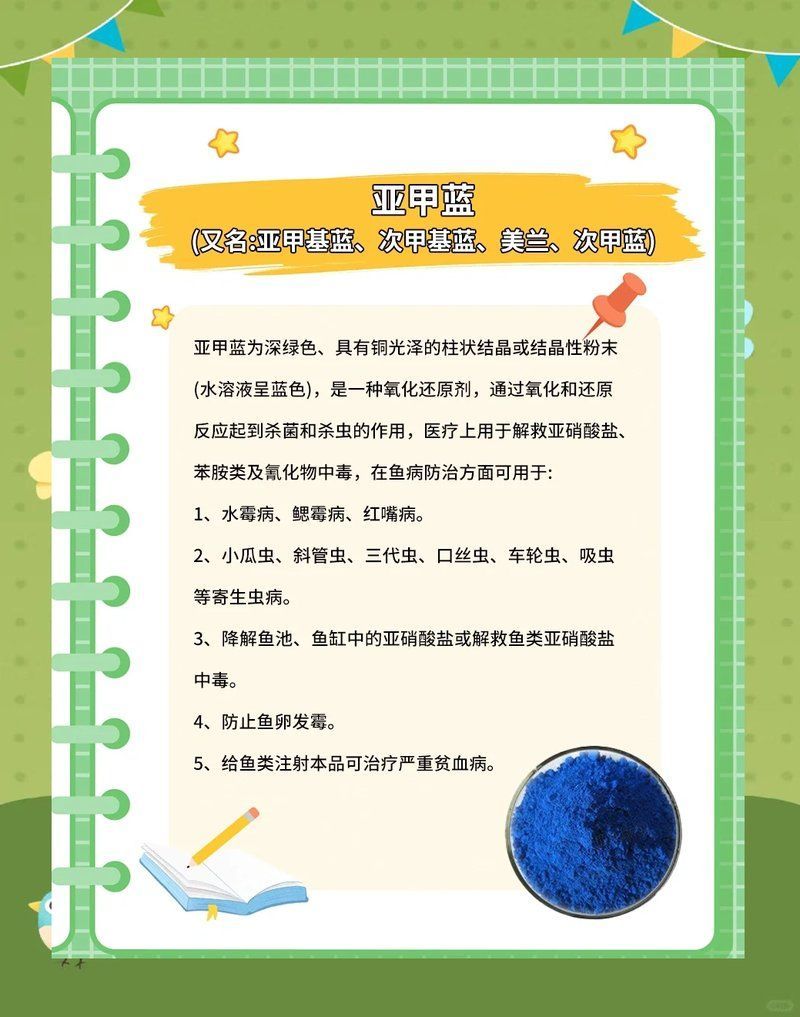 使用亞甲基藍治療炸鱗需要多久見效，亞甲基藍在水產養殖中的使用